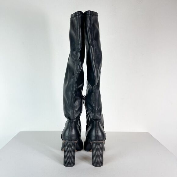 Franco Sarto NWOB Women's Cindy Vintage Nostalgia Faux Leather Black Boots 8.5 - Picture 6 of 12